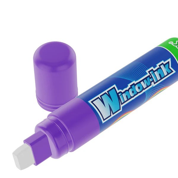 MARCADOR PVIDRIO EX. GRUESO WINDOW-INK MORADO12360